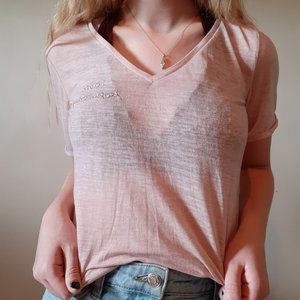Maurices Sheer Pink "I can't people today" Tee